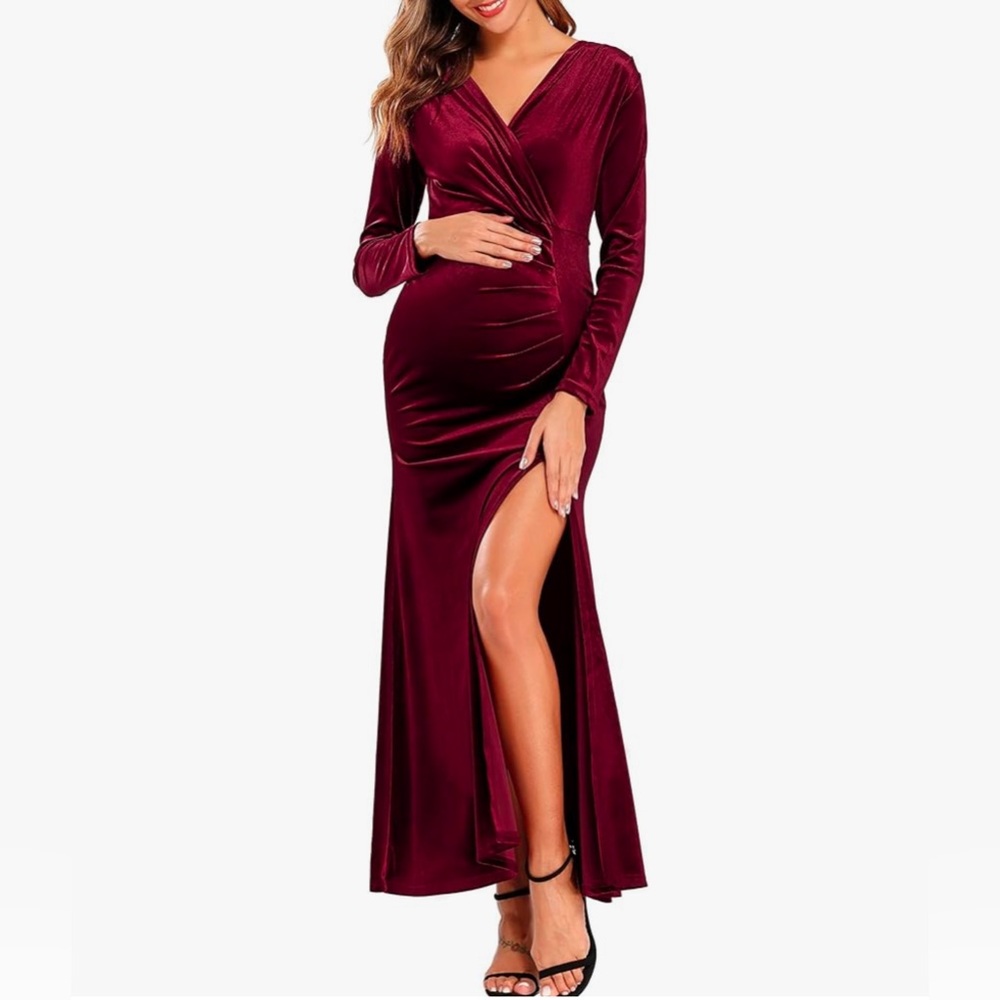 Babalet Women’s Elegant Velvet Formal Dress